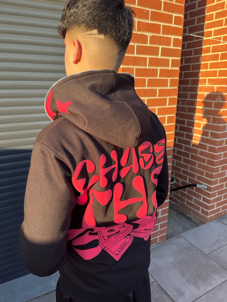 Pink PureStackz full zip hoodie